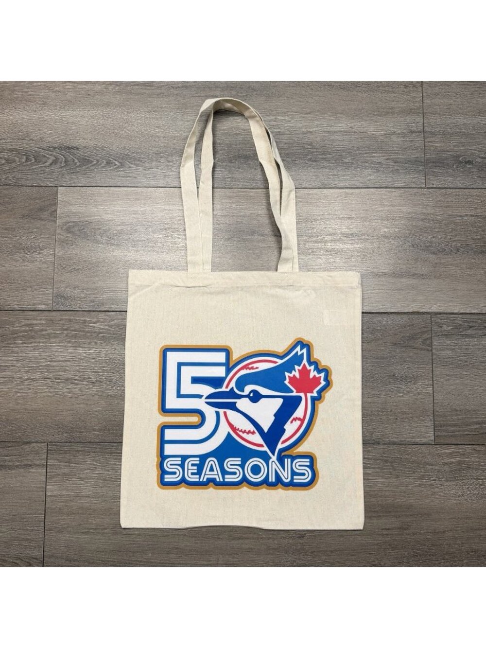 Toronto Blue Jays 50th Anniversary Tote Bag 100% Cotton